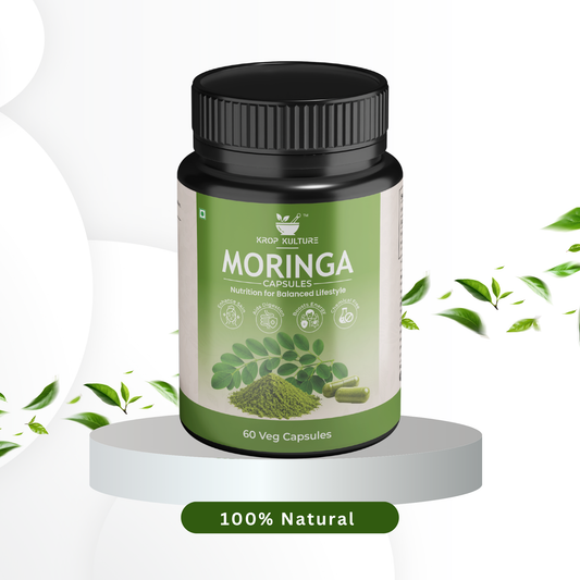 Krop Kulture Natural Moringa Capsules 60 veg capsules