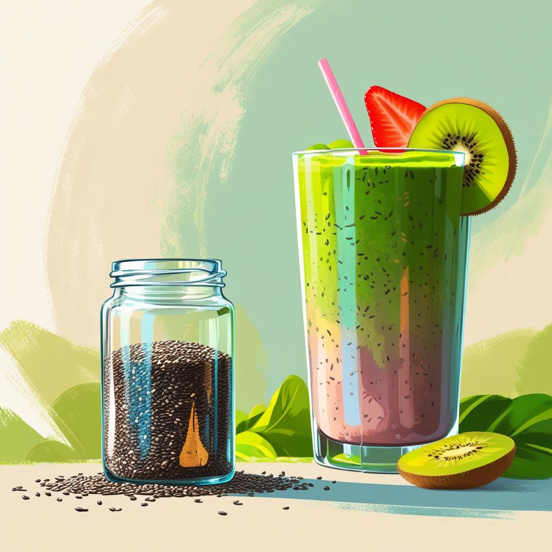 Organic Moringa Powder & Chia Seeds Superfood Combo