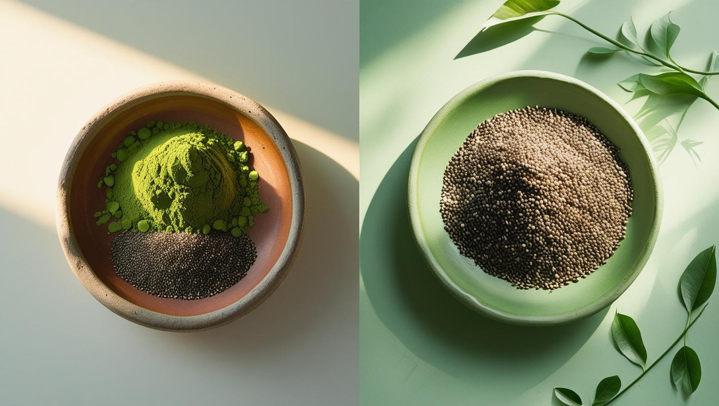 Organic Moringa Powder & Chia Seeds Superfood Combo